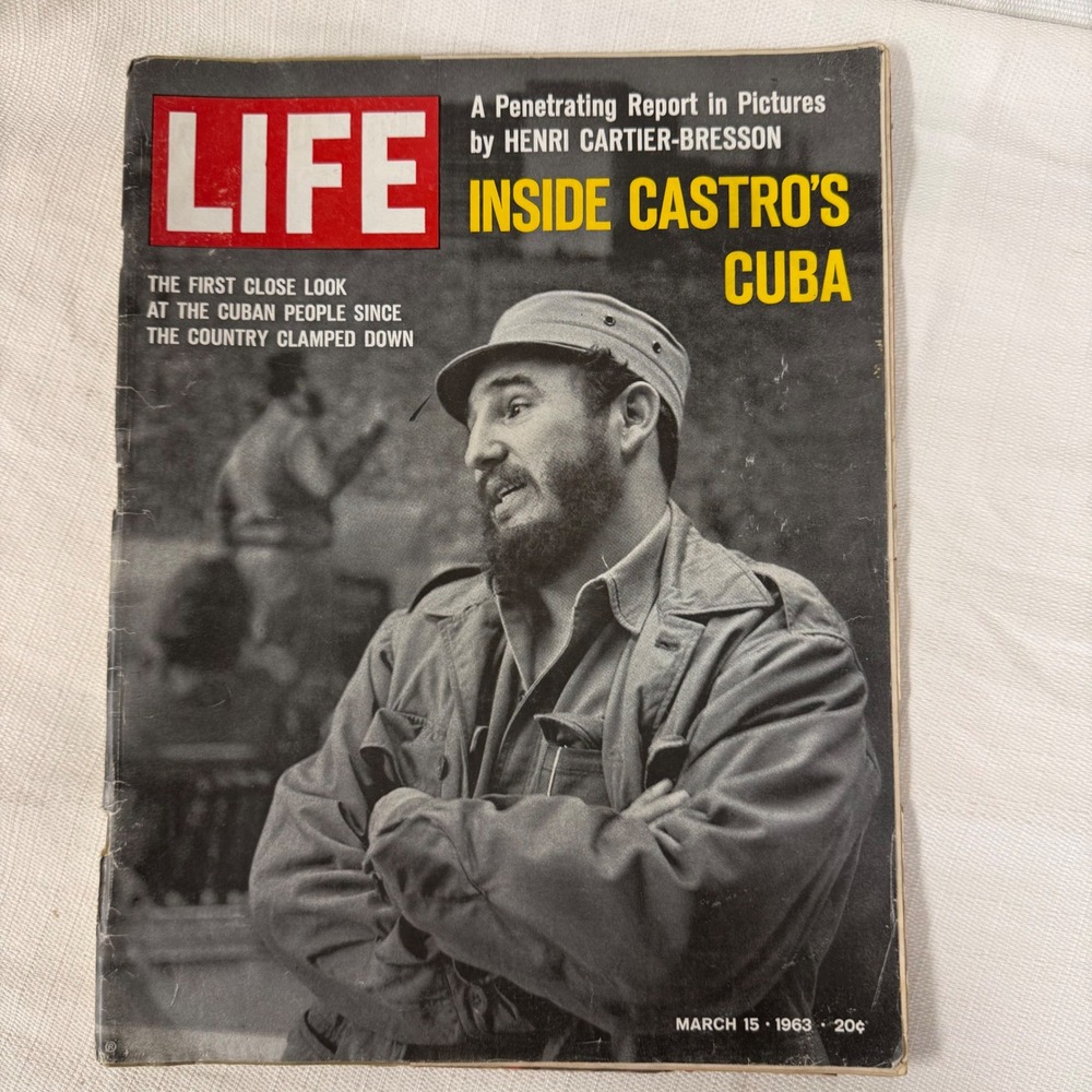 LIFE Magazine March 15 1963 Fidel Castro Cuba Henri Cartier-Bresson Che Guevara